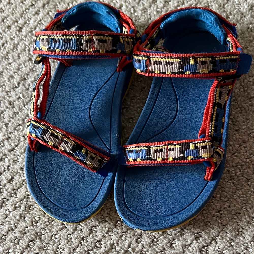 Teva Kids T Hurricane XLT 2 Sport Sandal, Trains Blue, 10 T US Unisex Toddler